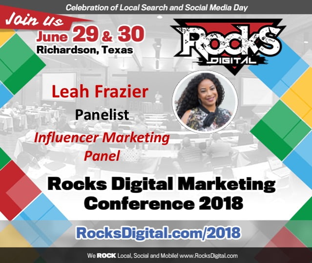 Leah Frazier, FashionPreneur™, Joins the Influencer Marketing Panel at Rocks Digital 2018